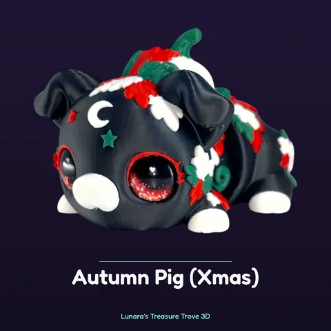 Autumn Pig Xmas – 3D printed fantasy creature