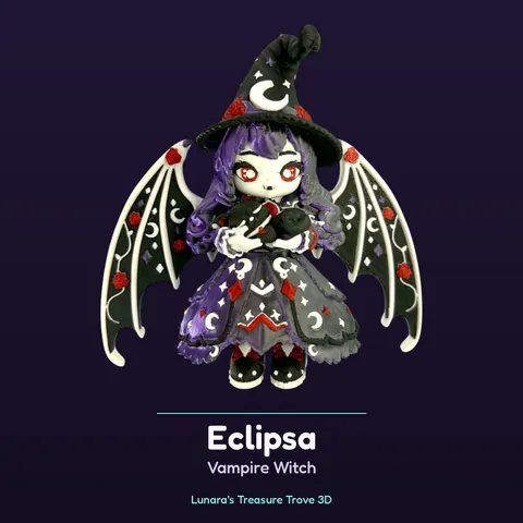 Eclipsa Vampire Witch – 3D printed fantasy creature