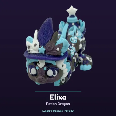 Elixa Potion Dragon – 3D printed fantasy creature
