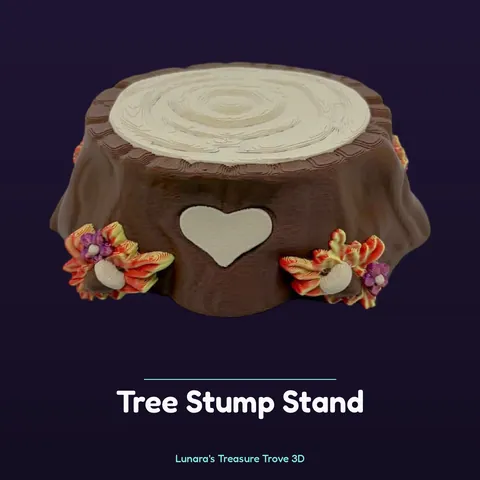 Tree Stump Stand – 3D printed display stand